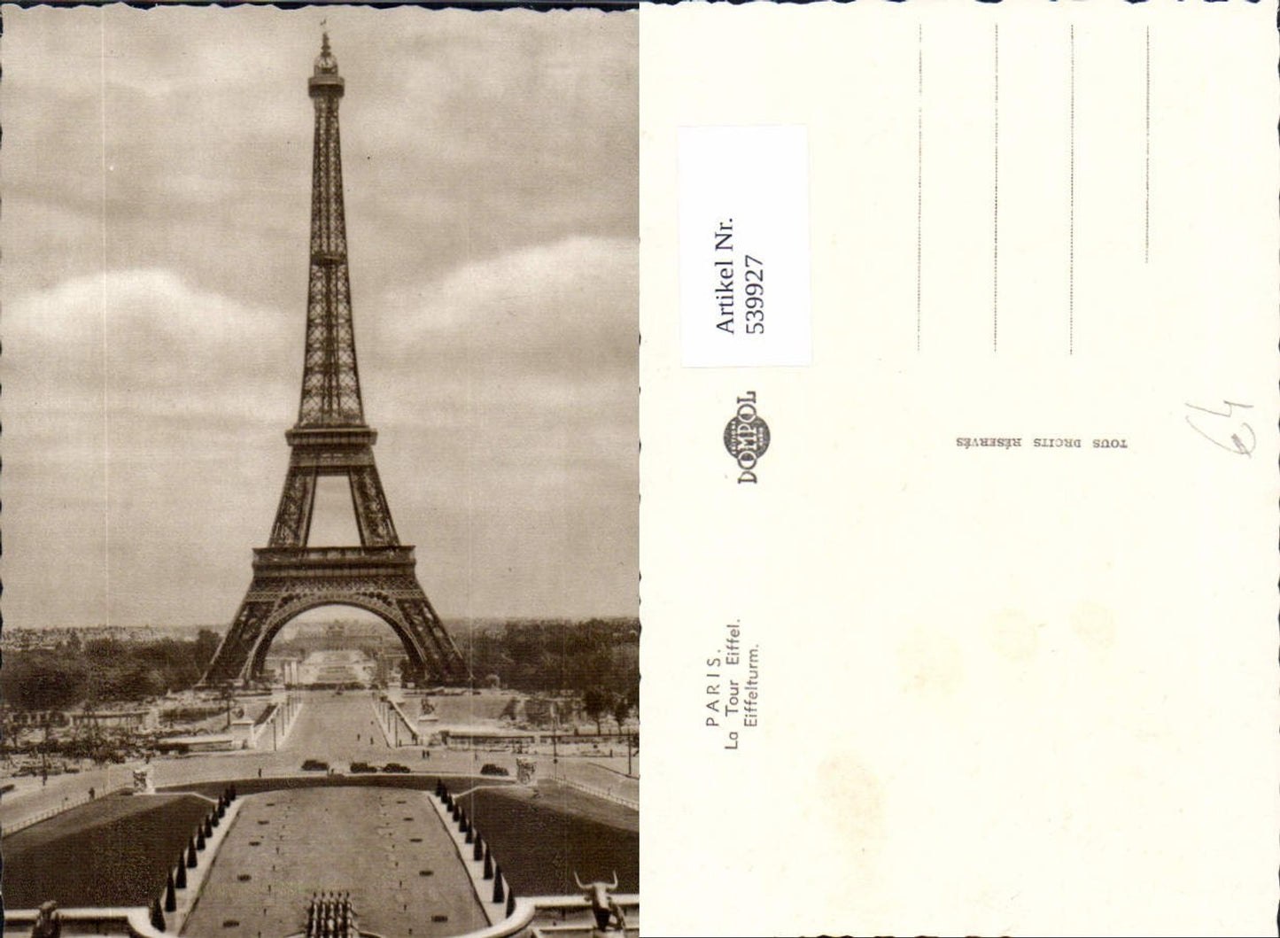 539927, Paris Eiffel Tower