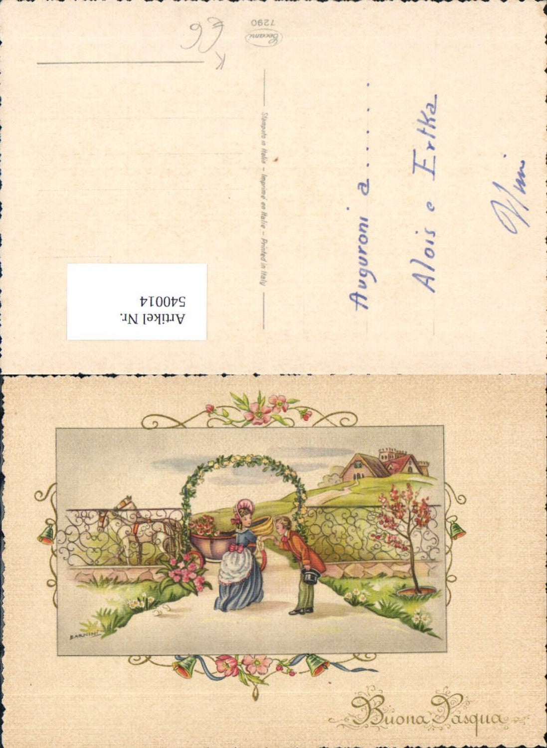 540014,tolle Künstler AK Passepartout Kutsche Pferd Handkuss Kuss Frau