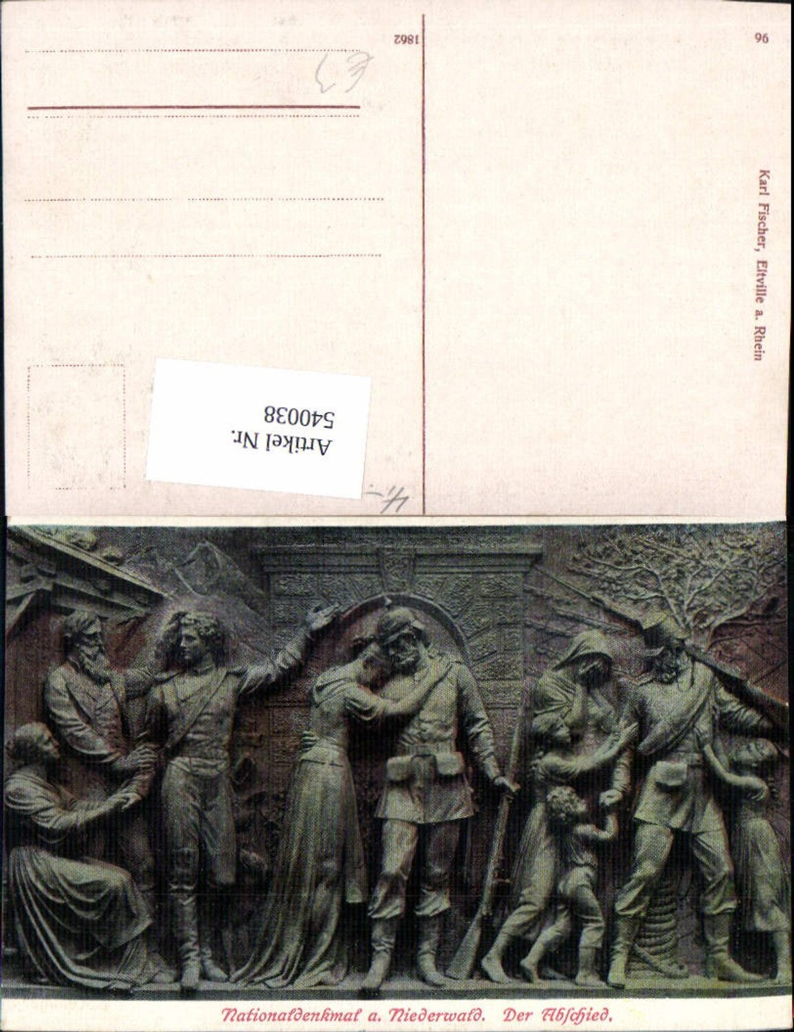 540038,Niederwald Relief Nationaldenkmal Der Abschied Statue Monument