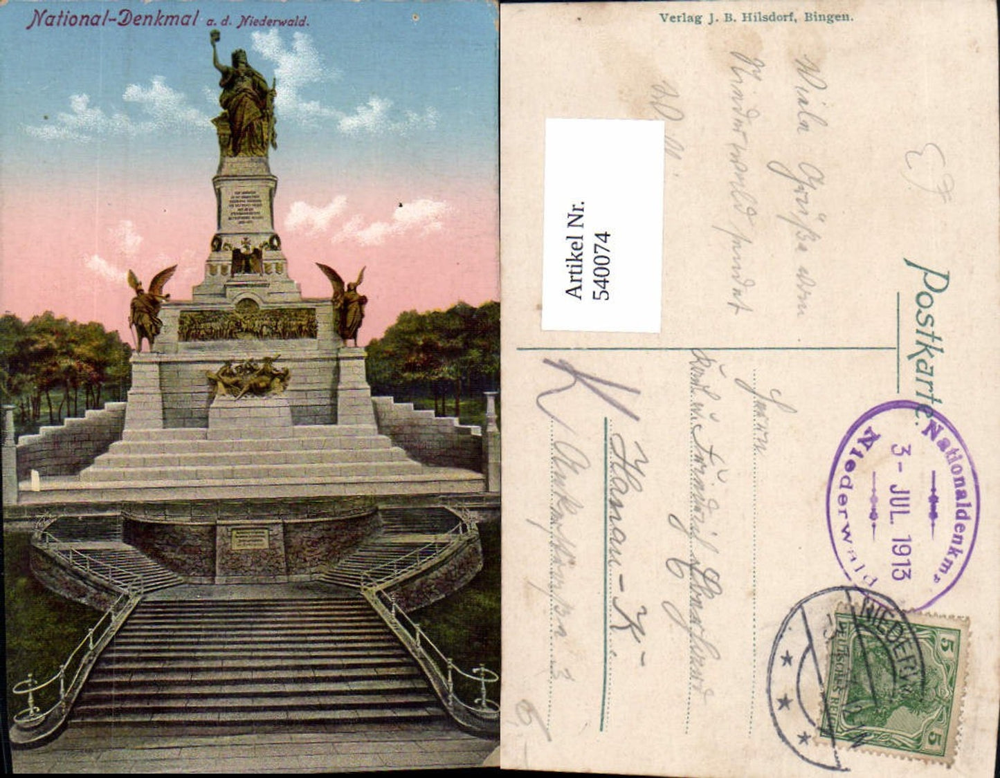 540074,Niederwald Nationaldenkmal Statue Monument
