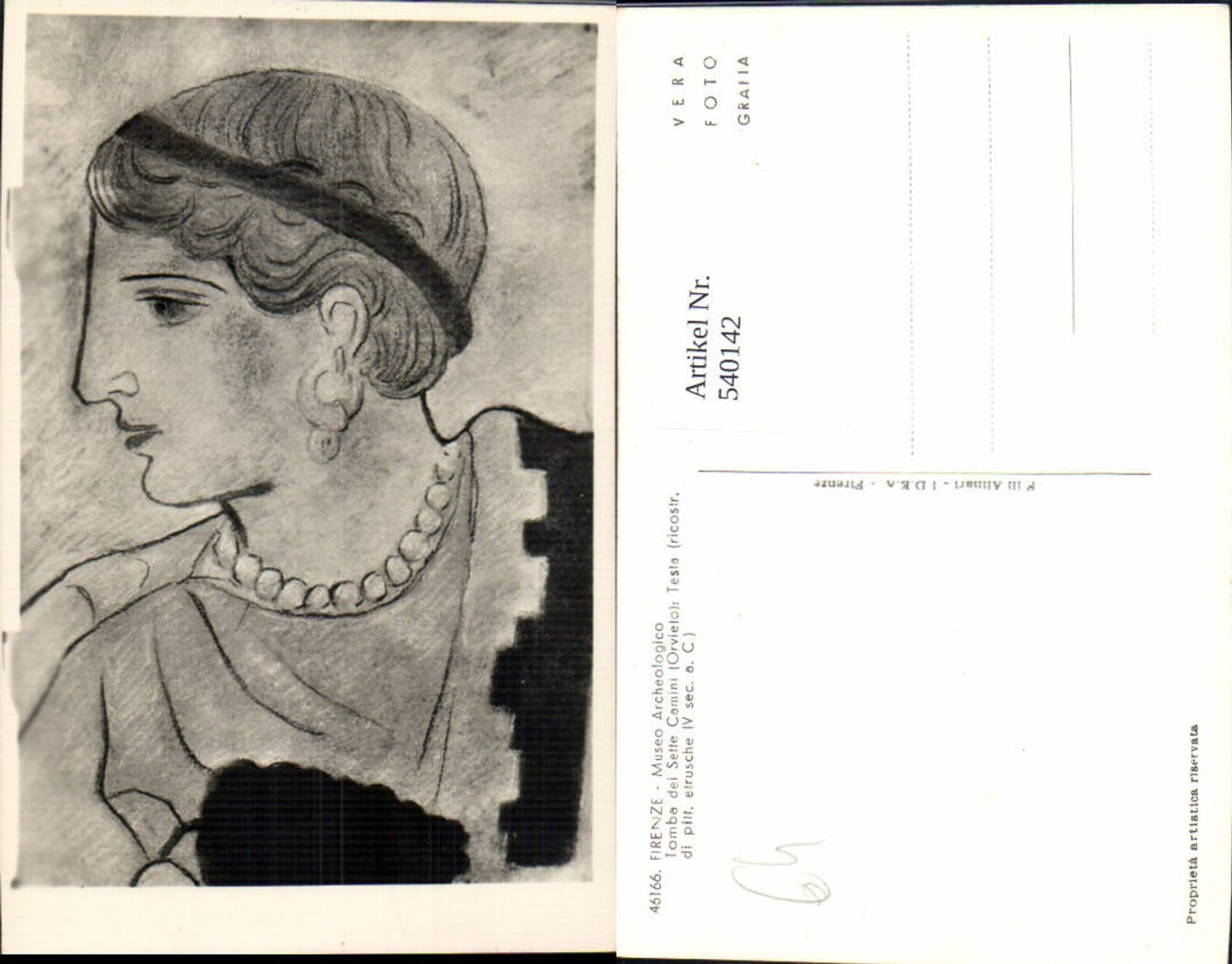 540142,Firenze Testa Tomba di Sette Camini Orvieto Wandmalerei Archäologie Ausgrabung