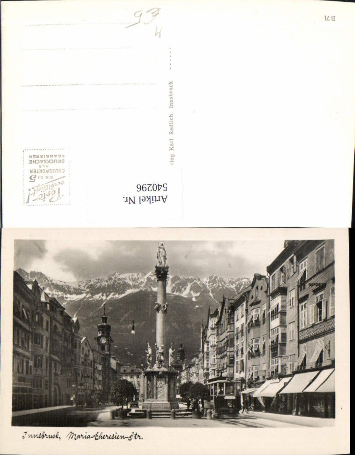 Alte Ansichtskarte – Old Postcard