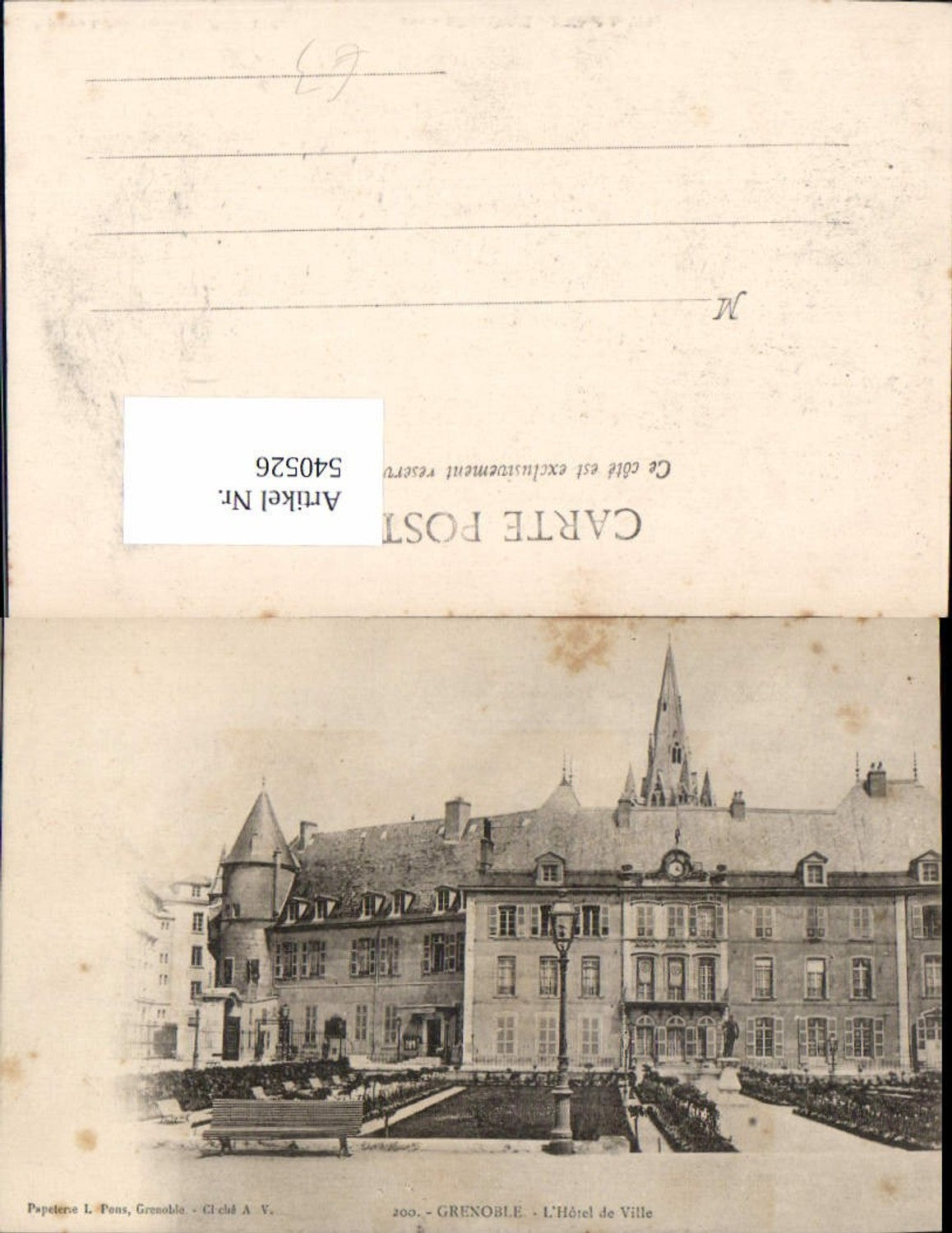 Alte Ansichtskarte – Old Postcard