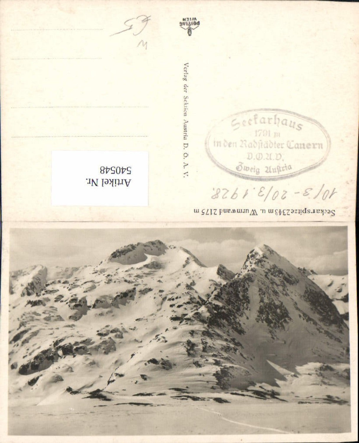Alte Ansichtskarte – Old Postcard