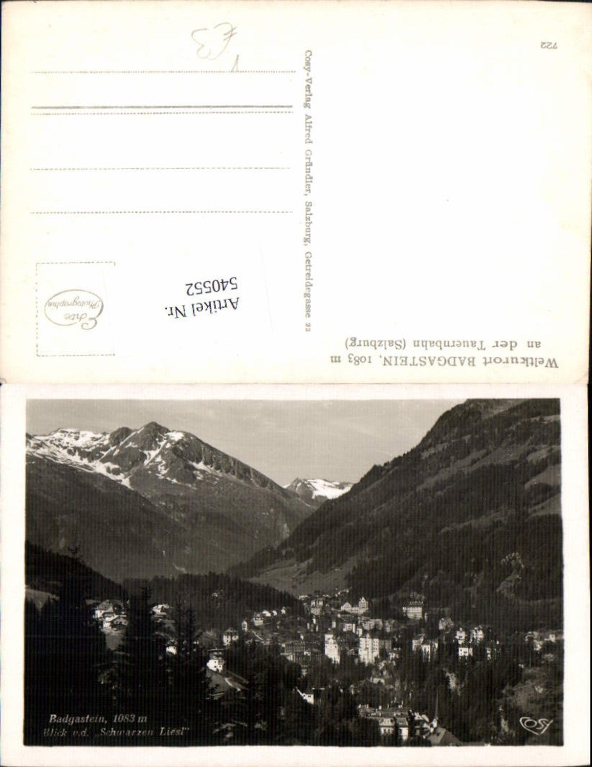 Alte Ansichtskarte – Old Postcard