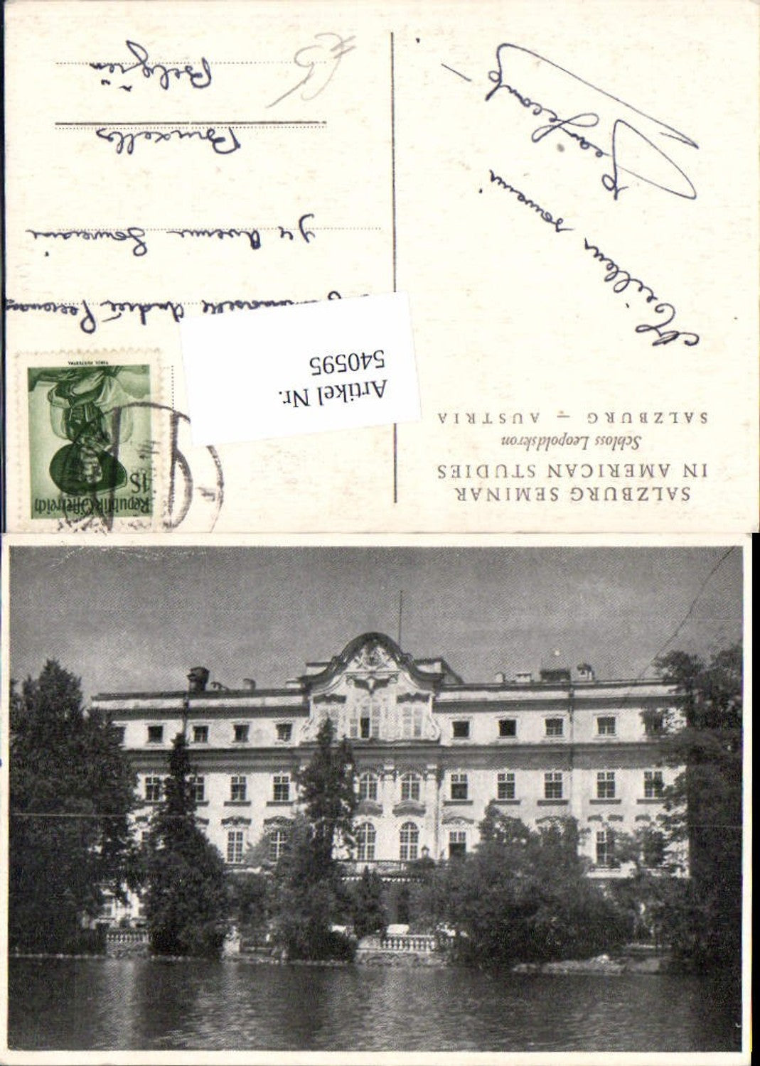 540595,Salzburg Seminar in American Studies, Schloss Leopldskorn