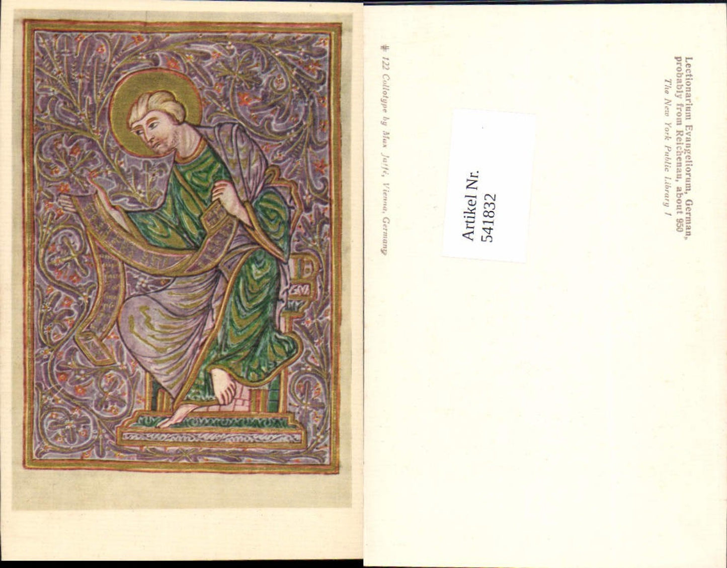 541832,Künstler AK Religion Lectionarium pub Max Jaffe 122