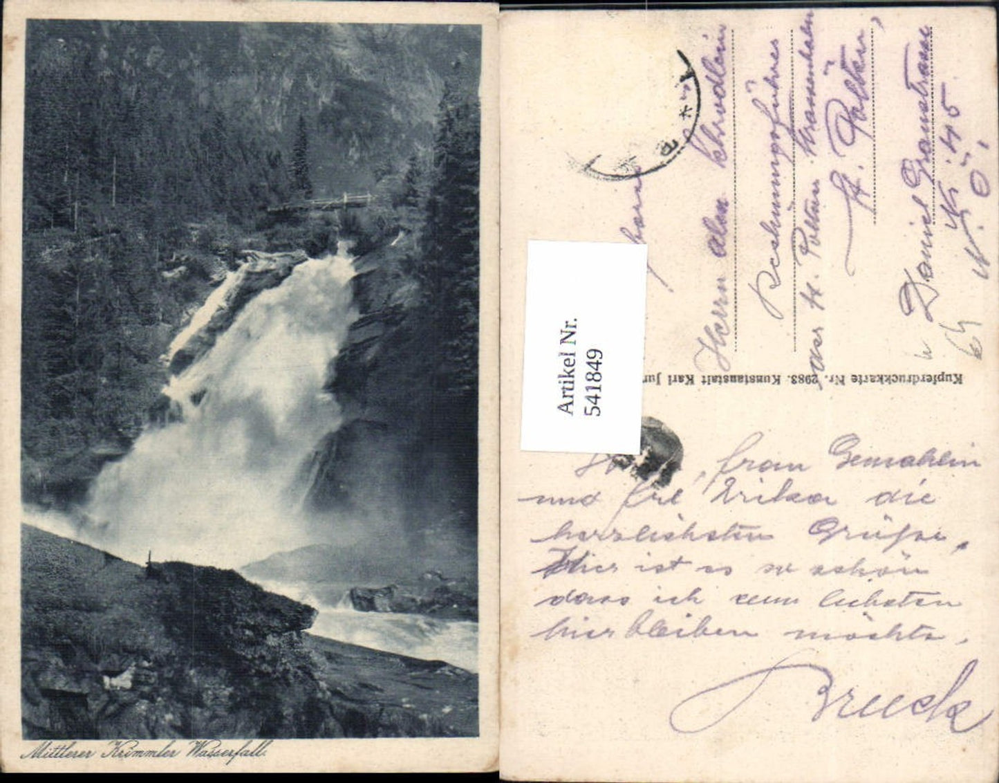 541849,Mittlerer Krimmler Wasserfall Krimml