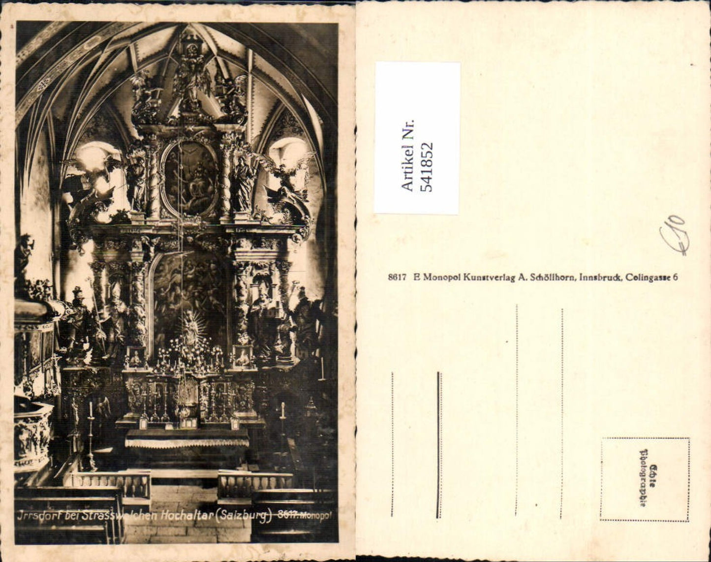 541852, Irrsdorf b. Strasswalchen high altar church