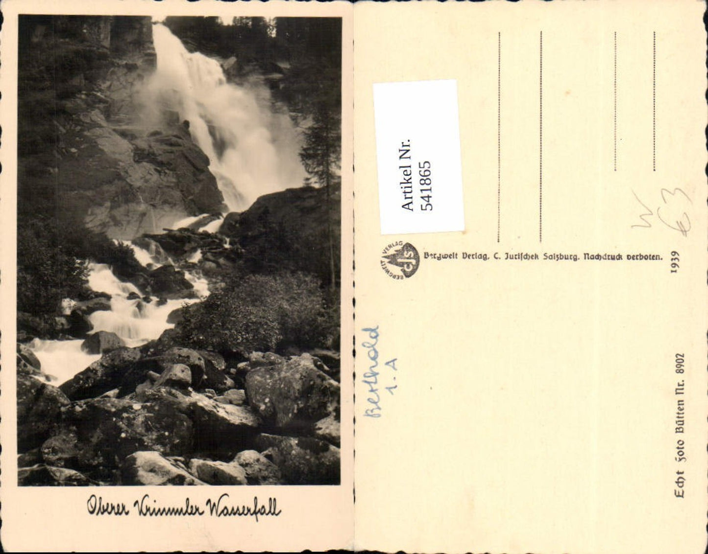 541865,Oberer Krimmler Wasserfall Krimml