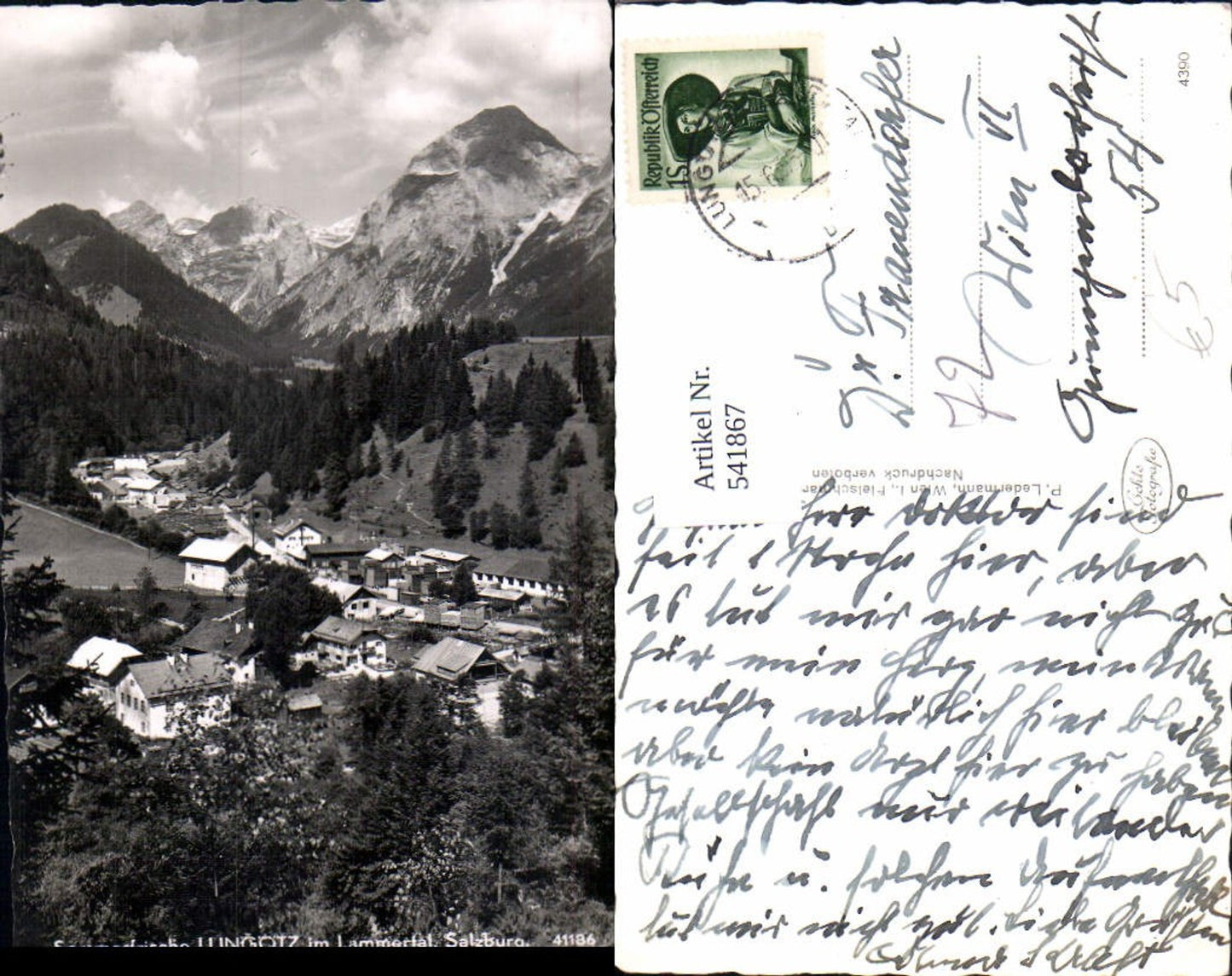 541867,Foto Ak Lungötz Lammertal Annaberg-Lungötz