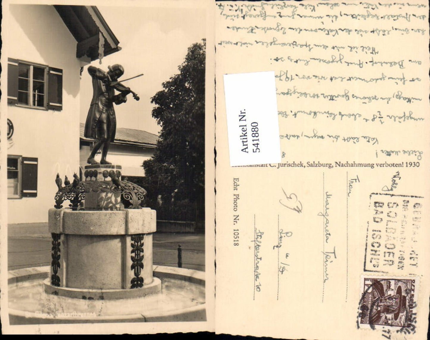 541880, St. Gilgen Mozart Fountain