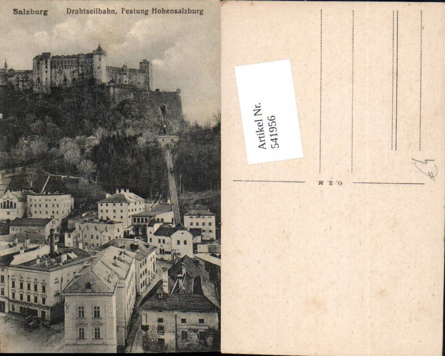541956,Salzburg Stadt Drahtseilbahn Festung Hohensalzburg Seilbahn