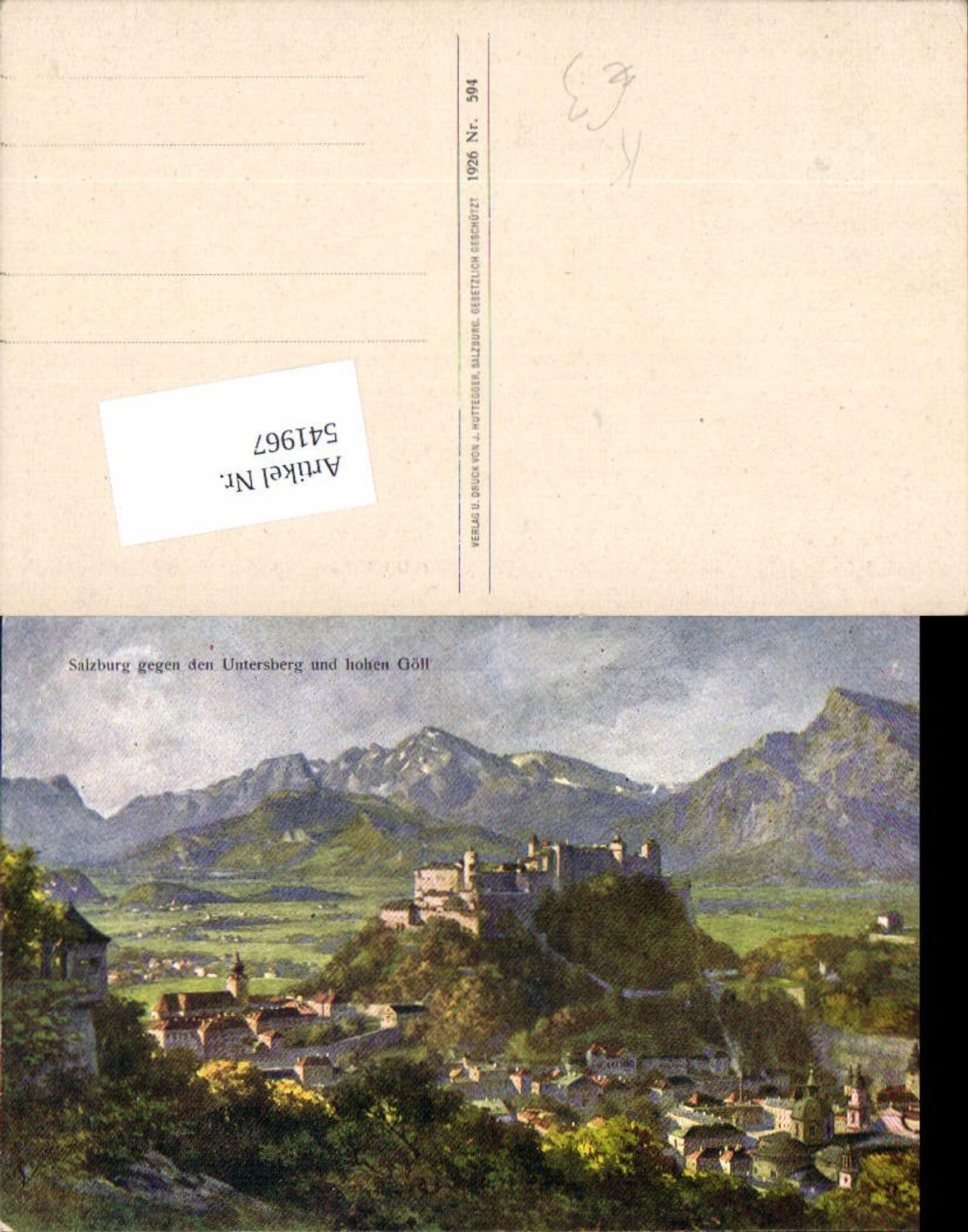 541967,Salzburg Stadt Totale Hoher Göll