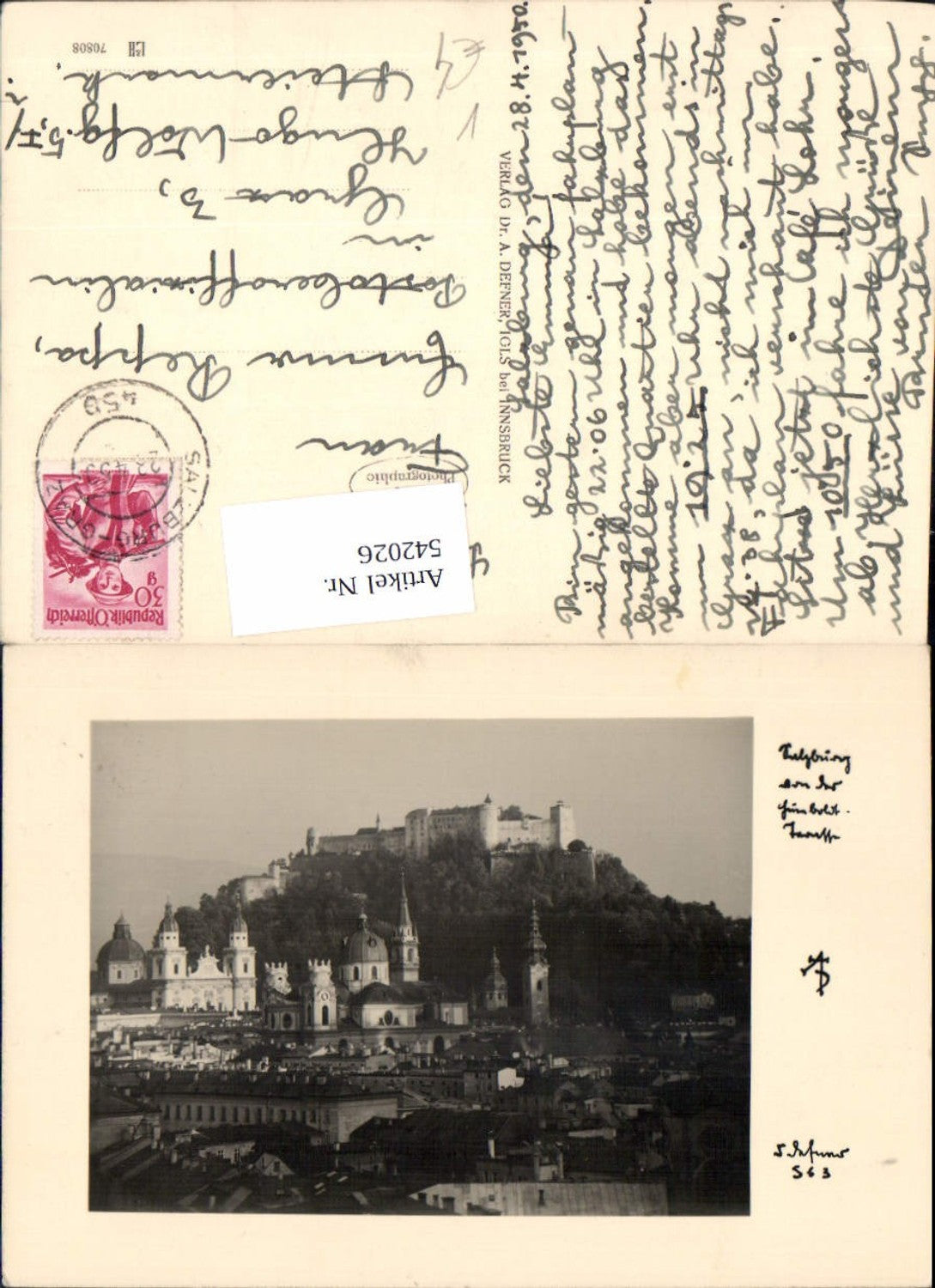 542026,Photographic Art Dr. Defner Salzburg City Totale pub Dr. Defner p. 63