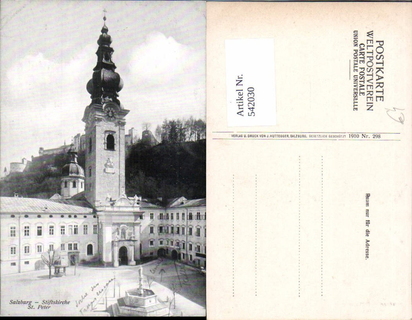 542030,Salzburg Stadt Totale St. Peter Stiftskirche