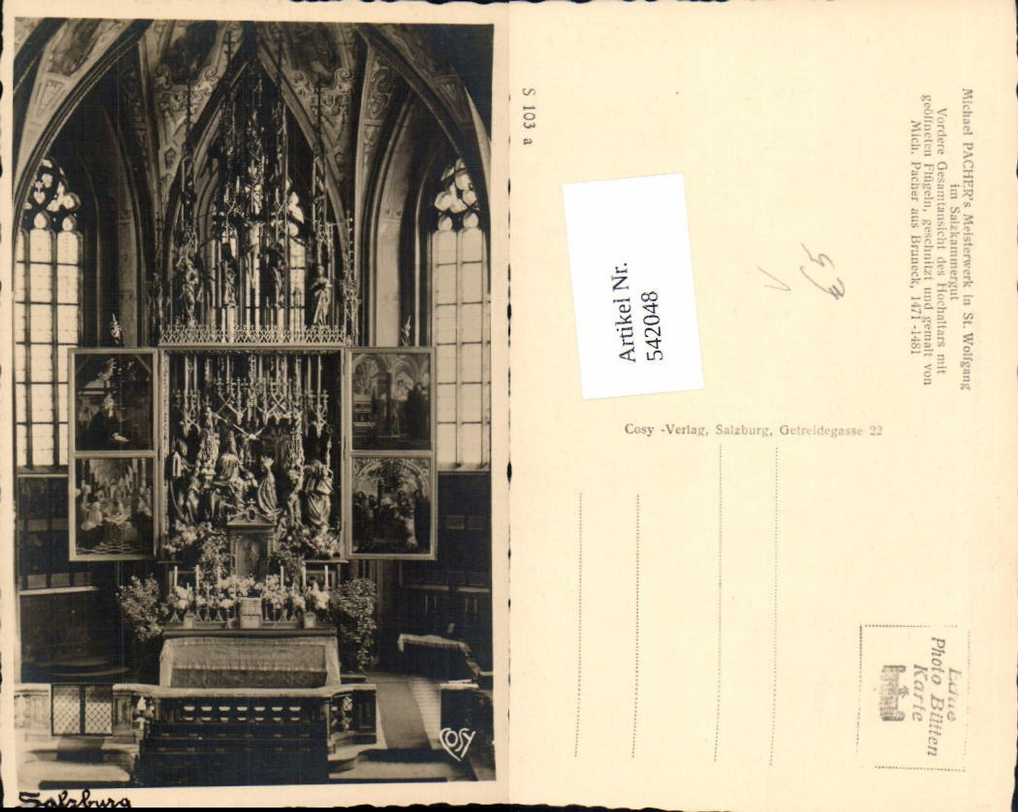 542048,Salzburg Stadt Pacher Michael Alter St. Wolfgang