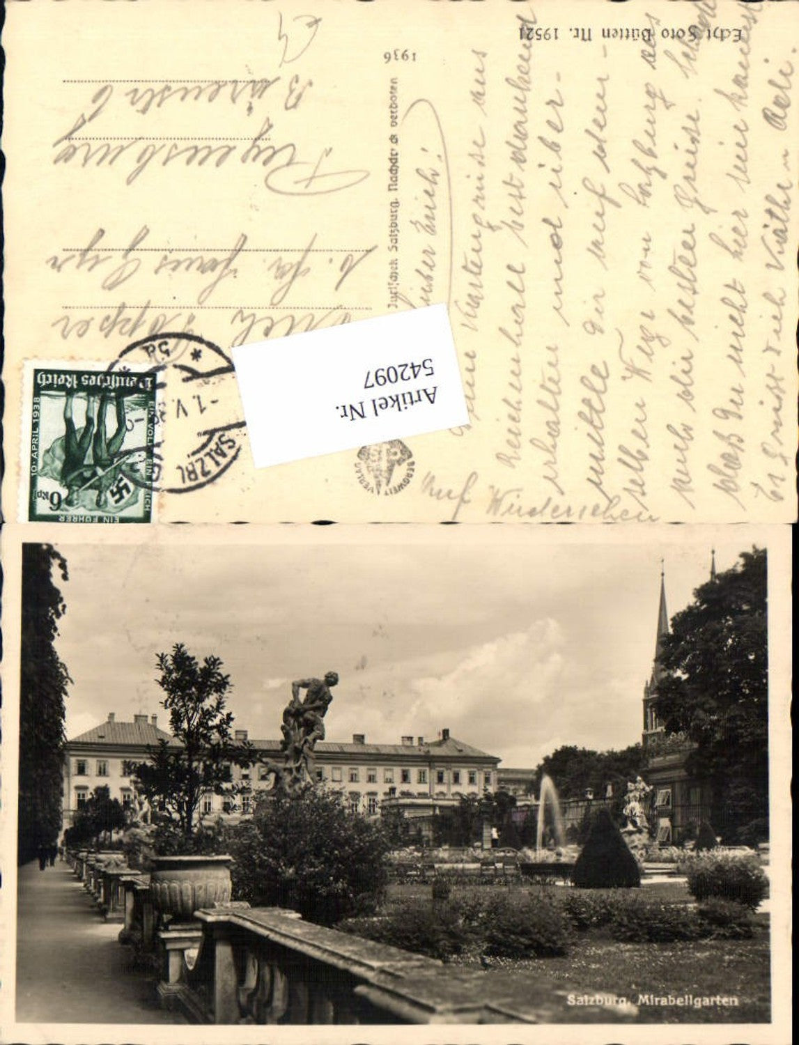 542097, Salzburg City Mirabell Gardens