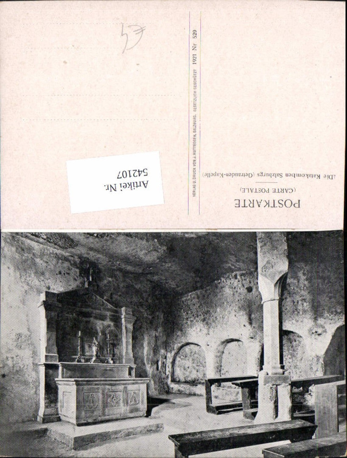 542107, Salzburg City Fortress Hohensalzburg Catacombs