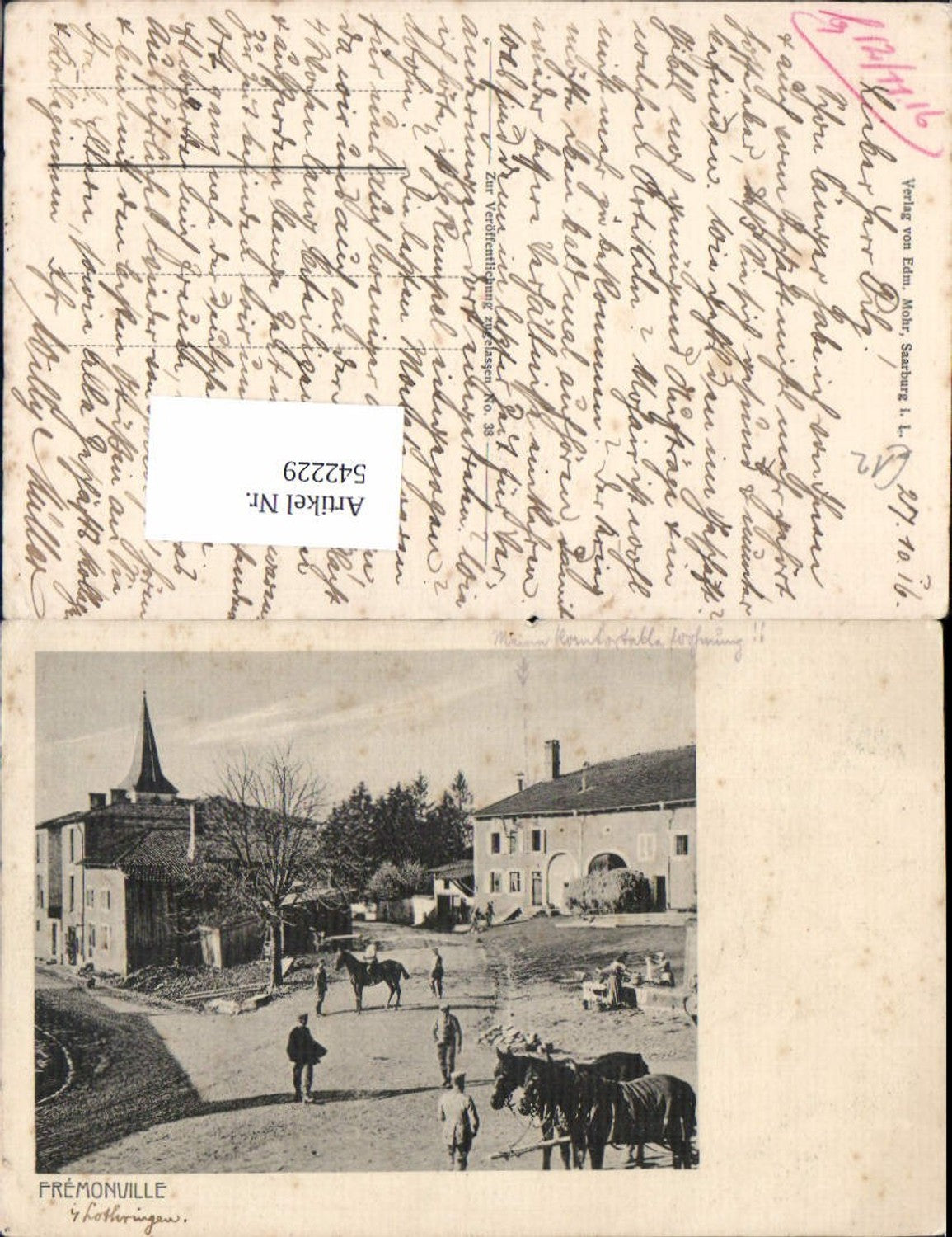 542229,tolle AK Fremonville Lothringen Vogesen Luneville Blamont Grand Est Meurthe et Moselle