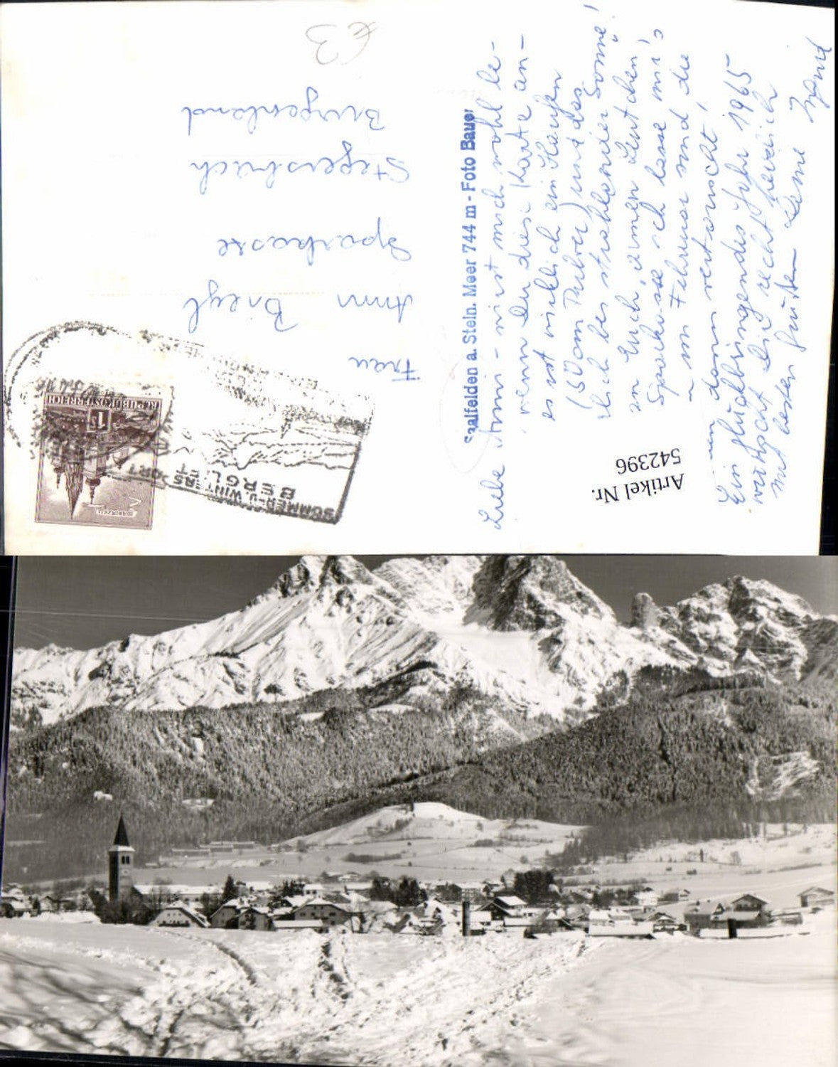 542396,Saalfelden im Winter