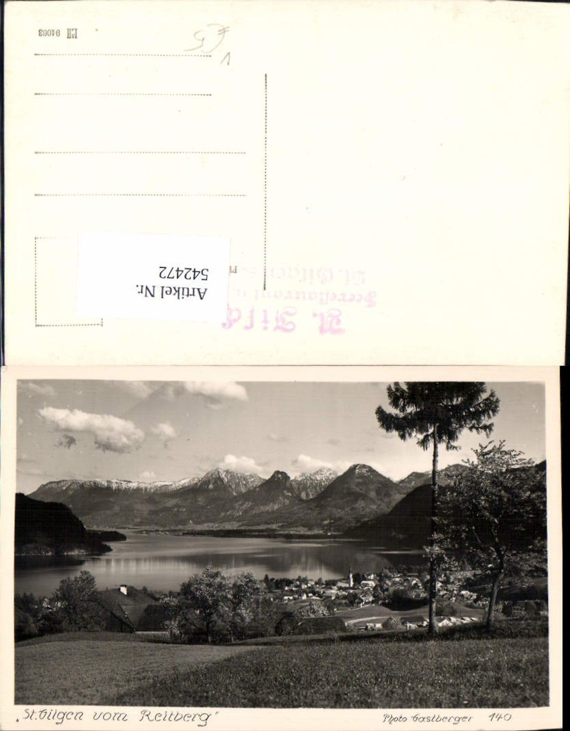 542472, St. Gilgen am Wolfgangsee from Reitberg pub Photo Gastberger 140
