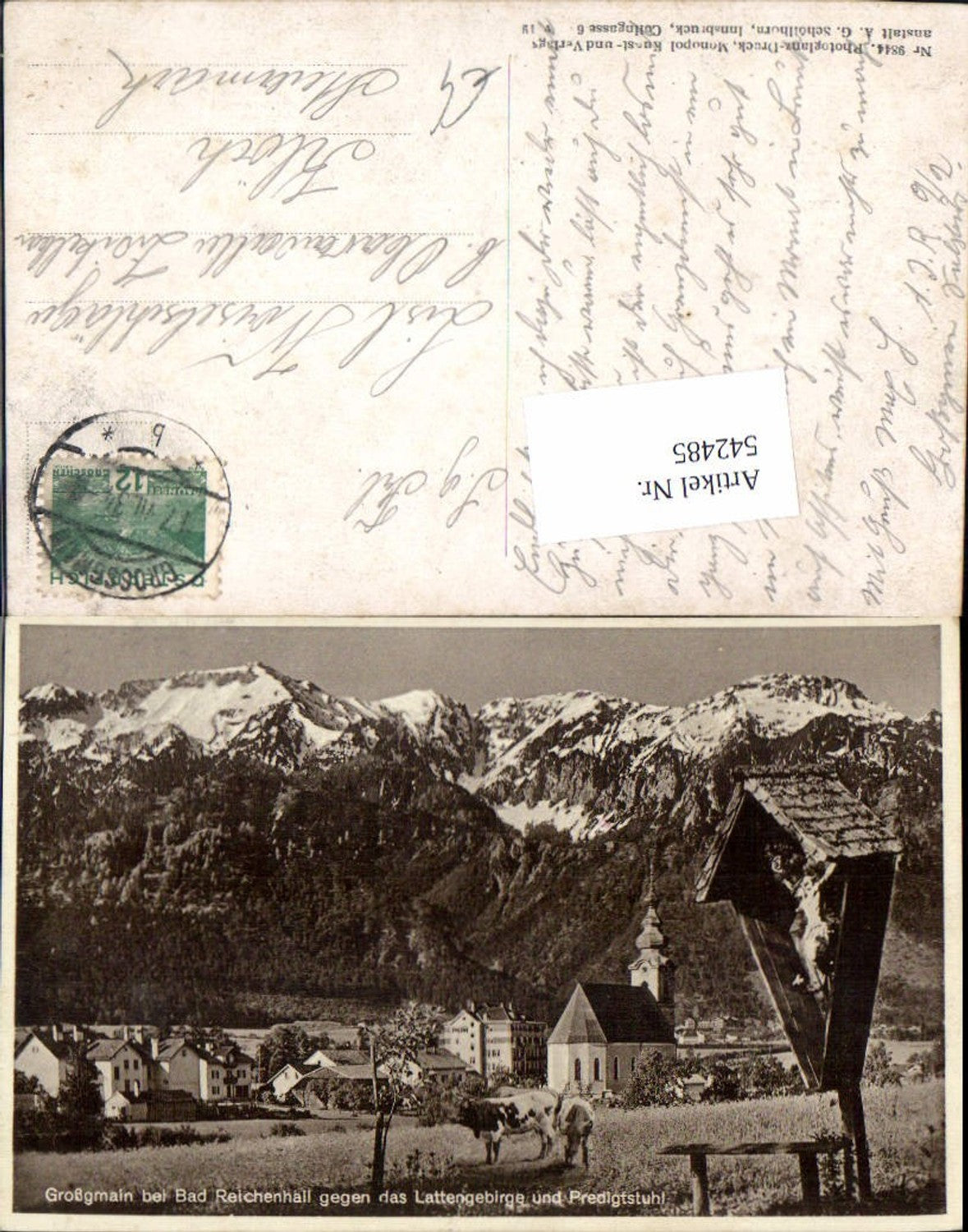 542485, Großgmain near Reichenhall, wayside shrine, cross, field cross