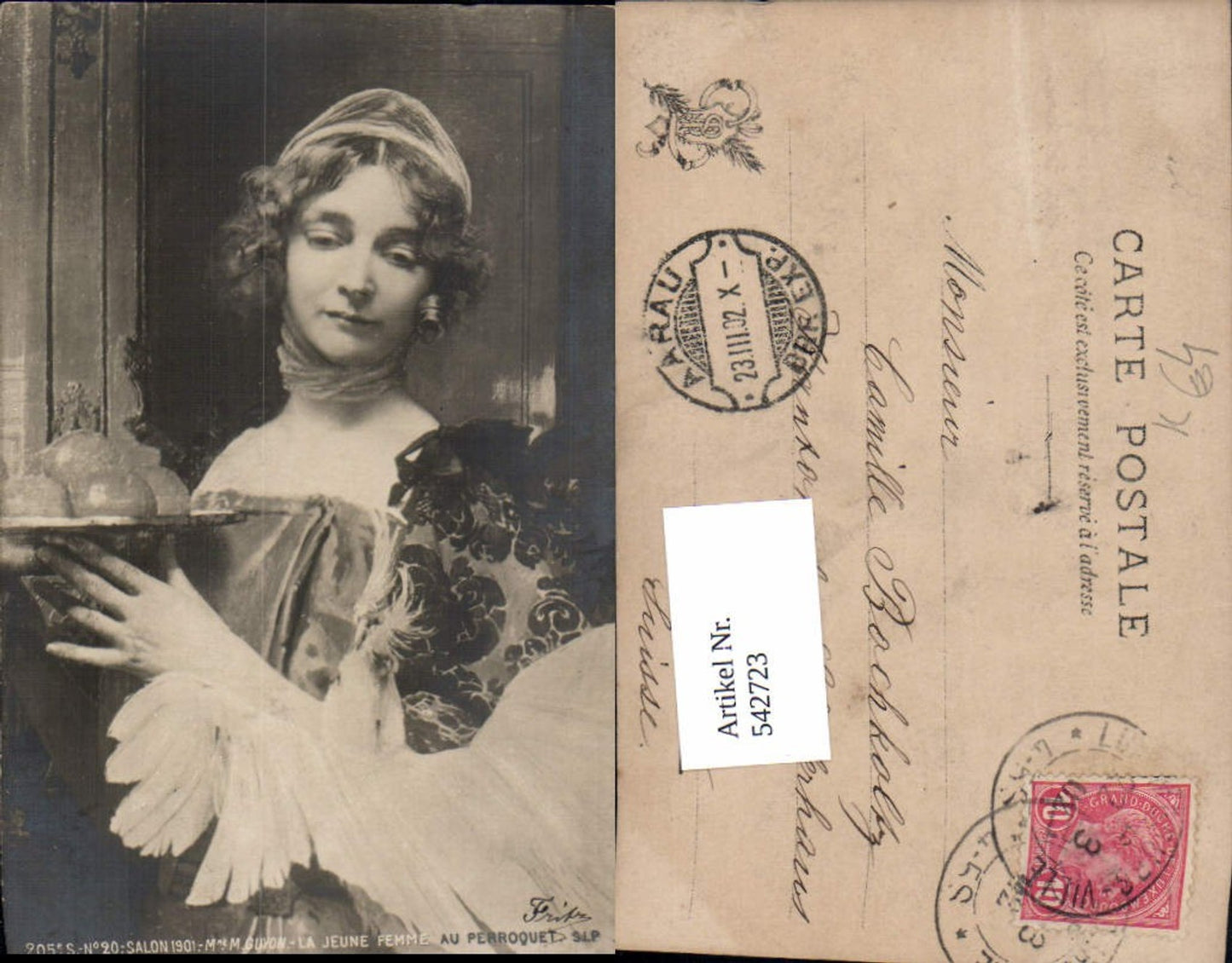 542723,Künstler AK M. Guyon La jeune femme Frau Jugendstil