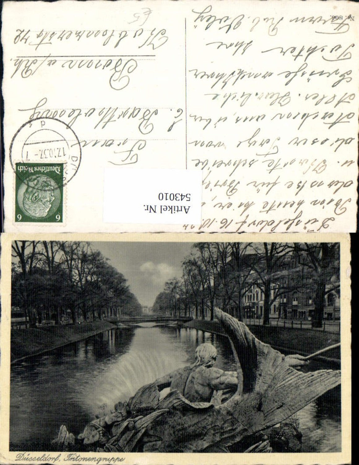 543010,Düsseldorf Tritonengruppe Brunnen