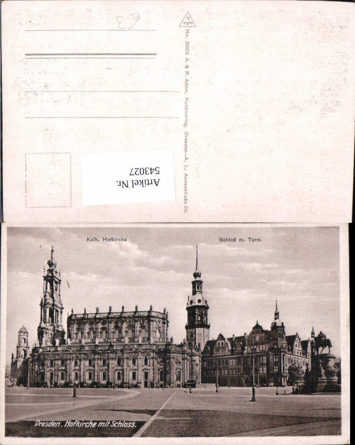 543027, Dresden Court Church with Castle Tower