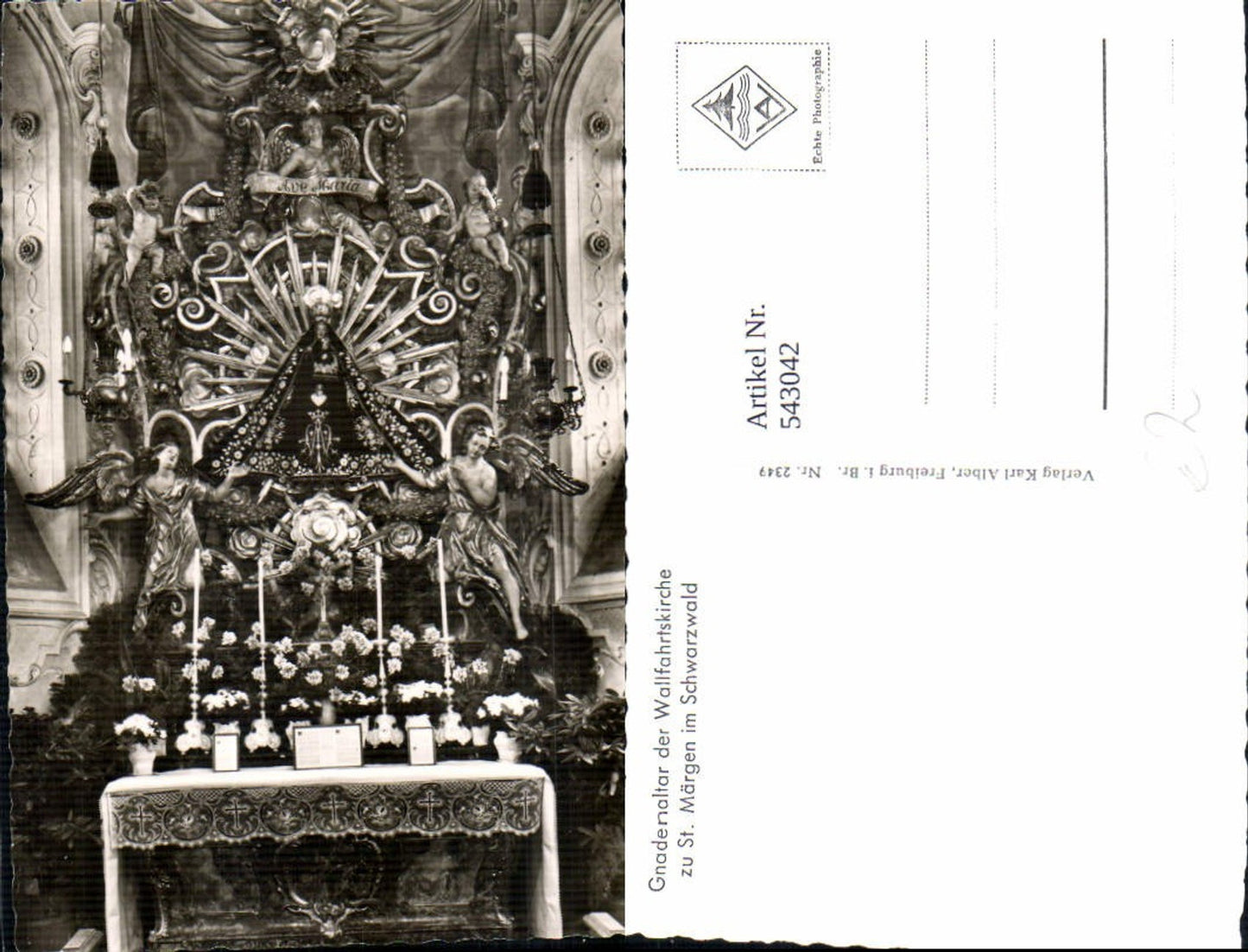 543042,St. Märgen Schwarzwald Gnadenaltar Wallfahrtskirche Kirche Innen