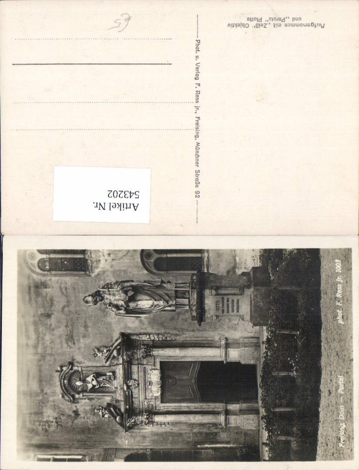 543202,Freising Dom Portal pub Ress 1003