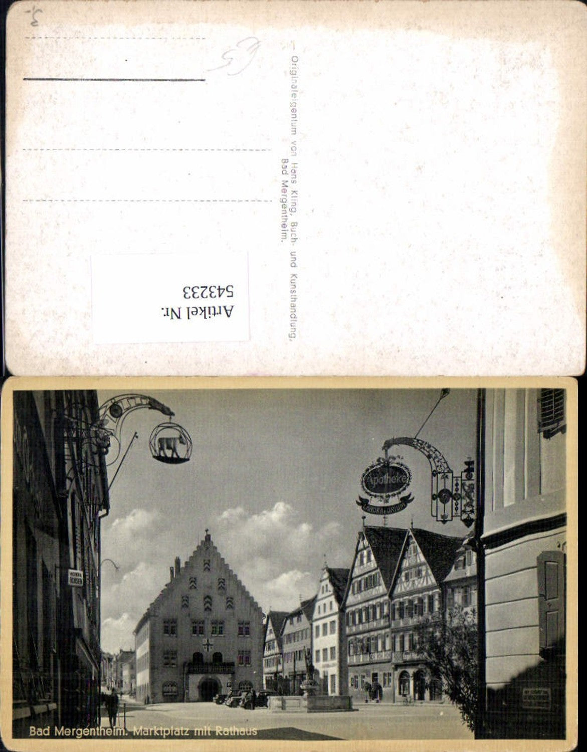 543233, Bad Mergentheim Market Square Town Hall