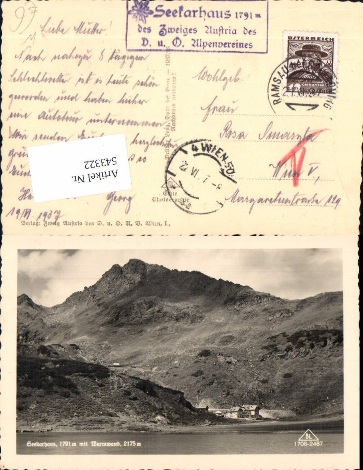 Alte Ansichtskarte – Old Postcard