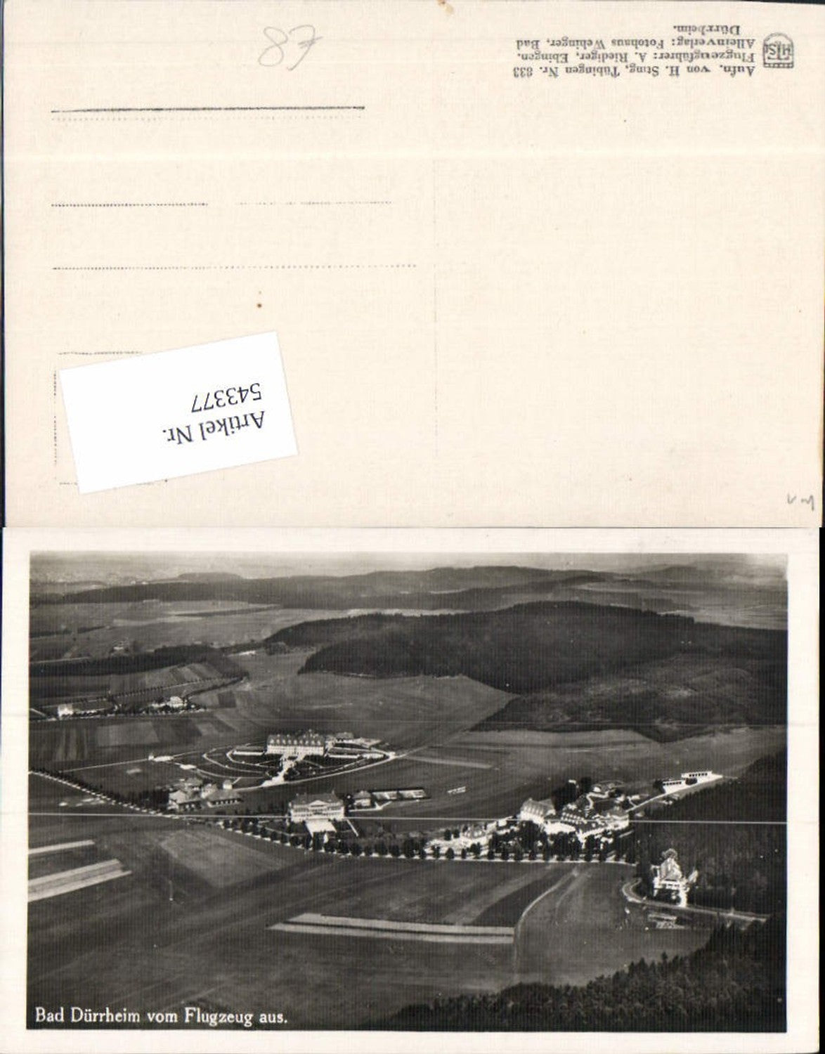 543377, Bad Dürrheim Black Forest aerial photograph