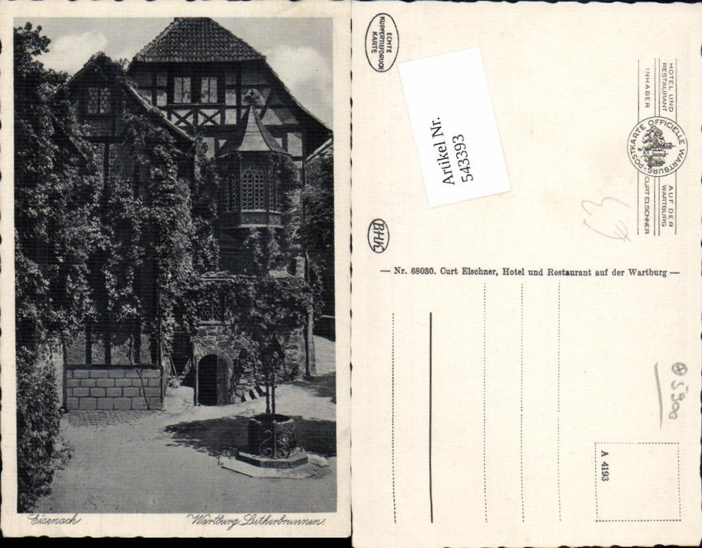 543393,Eisenach Wartburg Lutherbrunnen Luther Brunnen