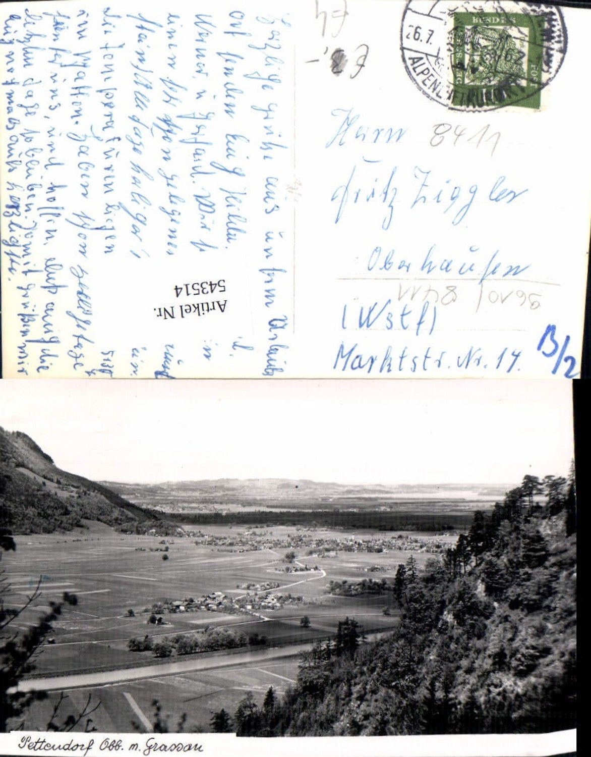 543514,tolle AK Pettendorf m. Grassau LK Regensburg