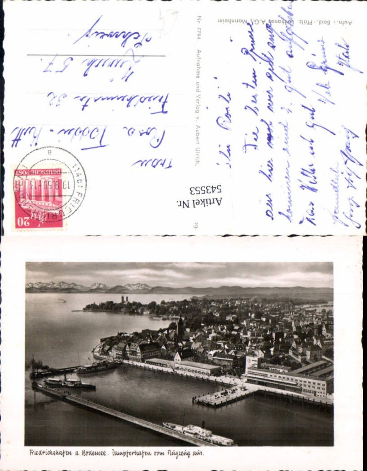 543553,Fliegeraufnahme Friedrichshafen am Bodensee