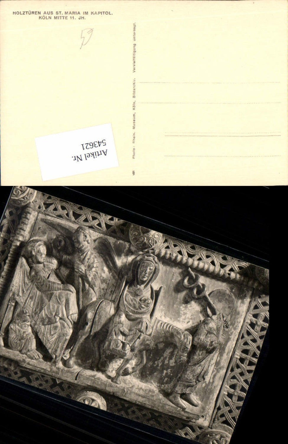 543621,Köln am Rhein Holztüre St. Maria Kapitol