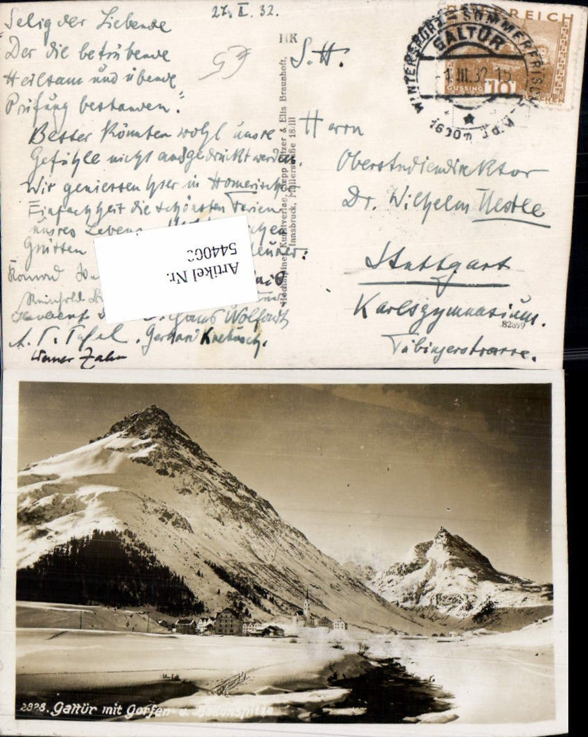 Alte Ansichtskarte – Old Postcard
