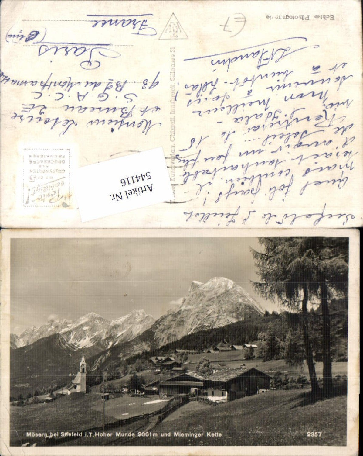 Alte Ansichtskarte – Old Postcard