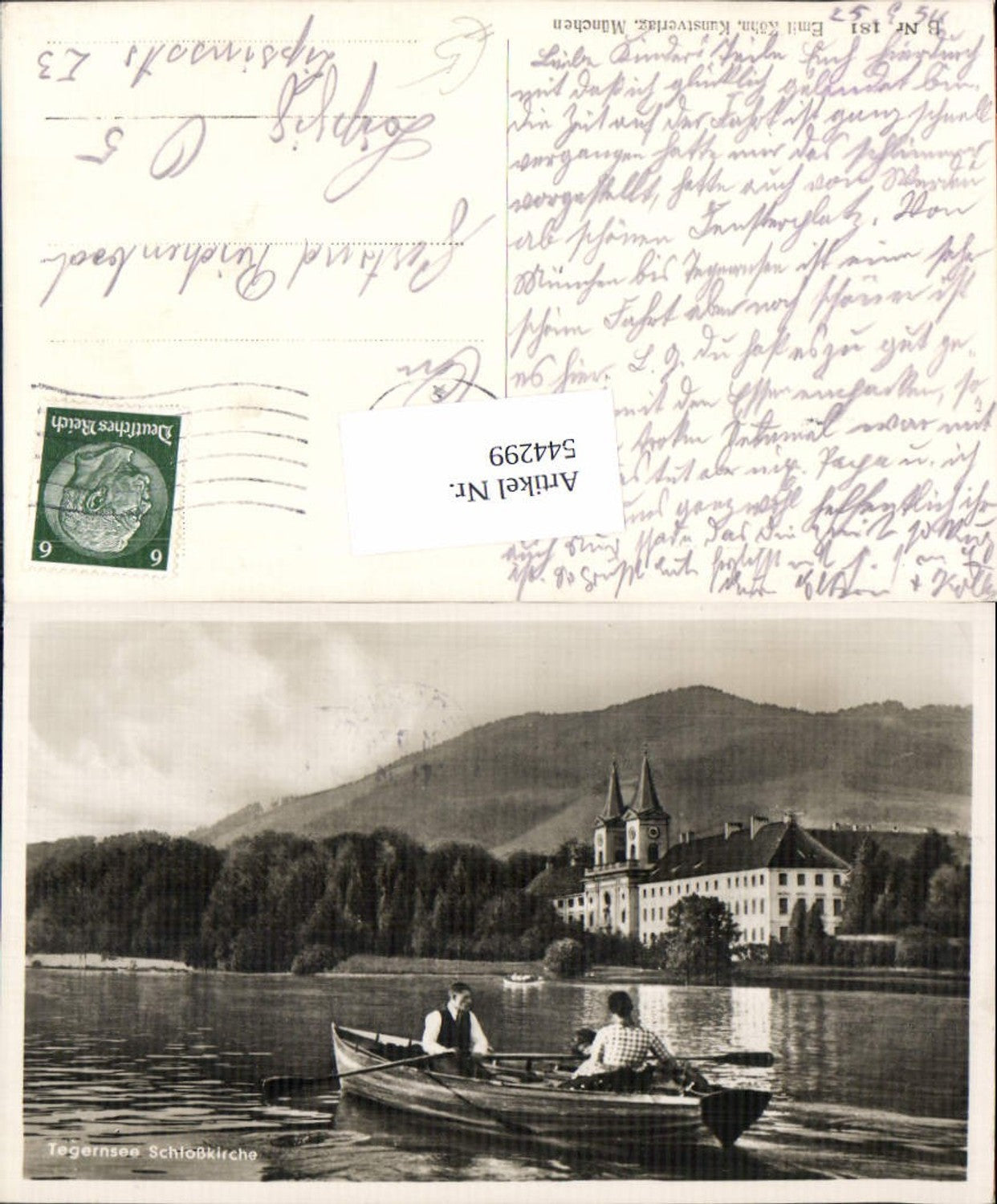 544299,Tegernsee Schloßkirche Boot