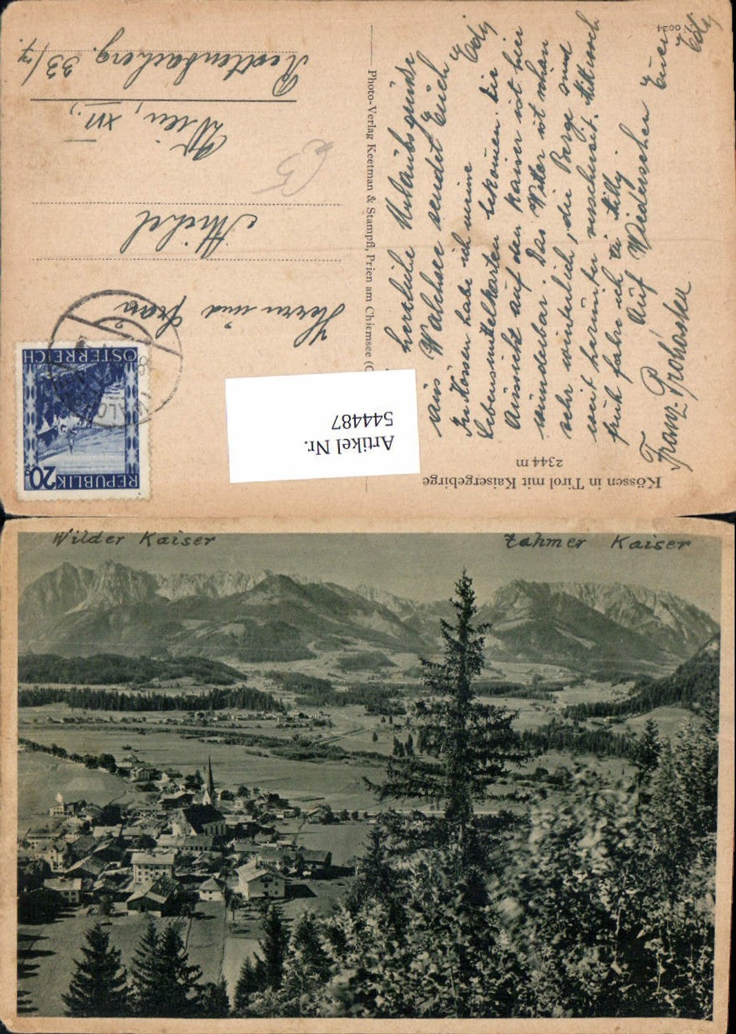 Alte Ansichtskarte – Old Postcard
