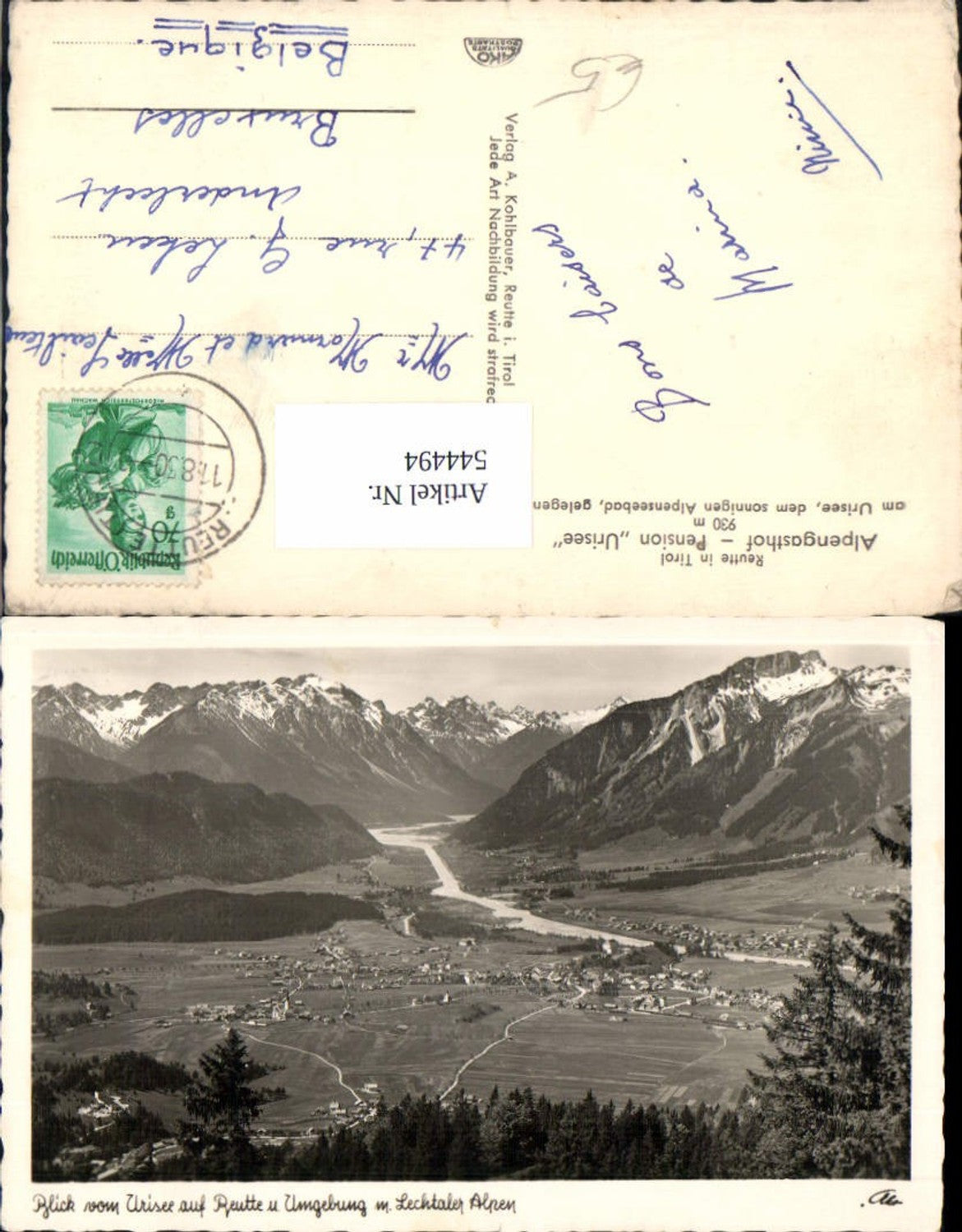 Alte Ansichtskarte – Old Postcard