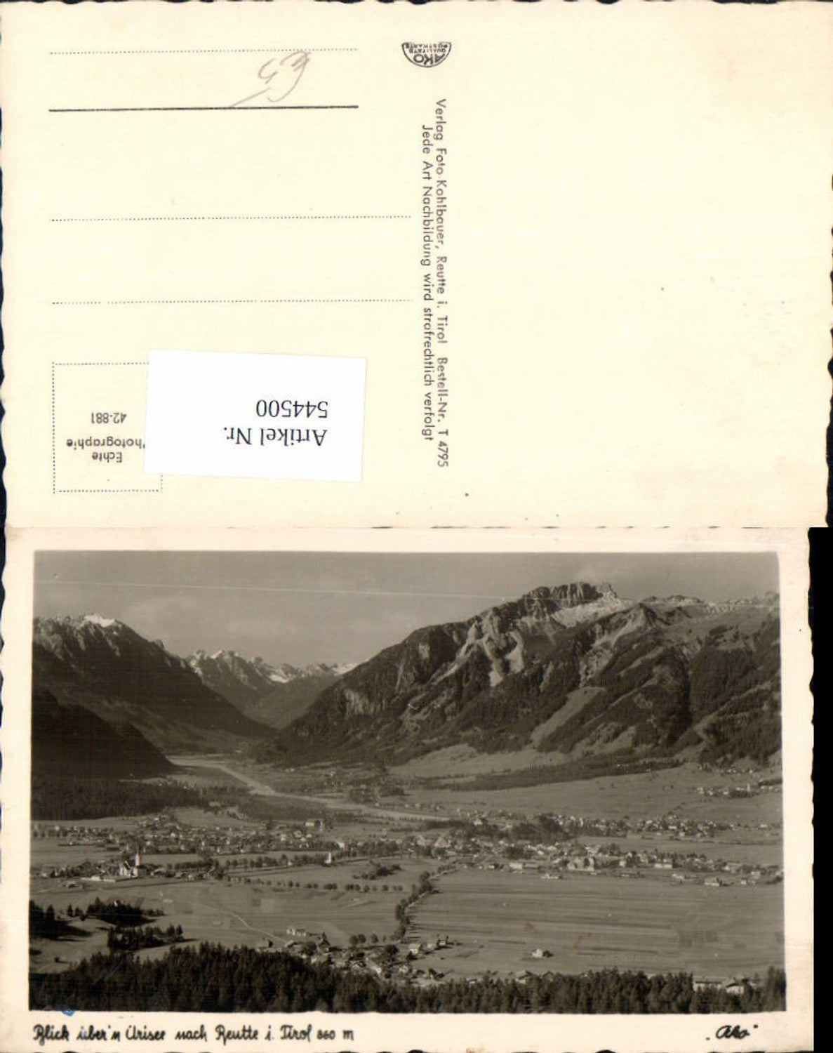 Alte Ansichtskarte – Old Postcard