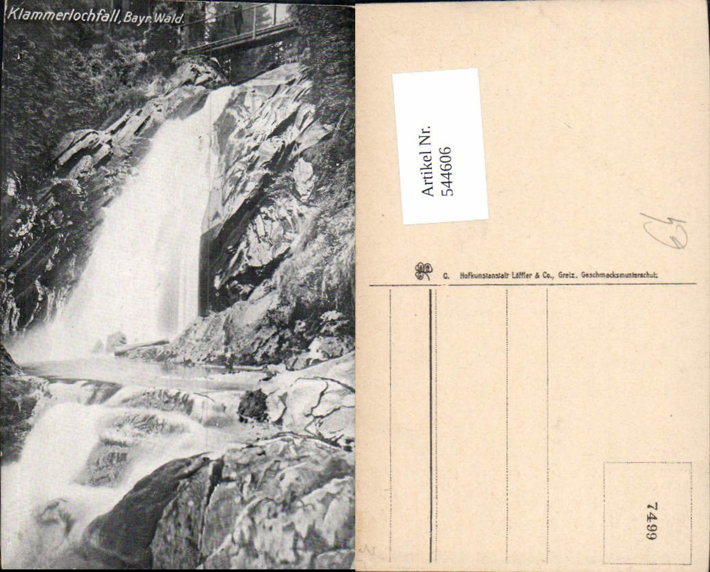 544606,Klammlochwasserfall b. Zwiesel Regen Bayerisch Eisenstein Bayerischen Wald