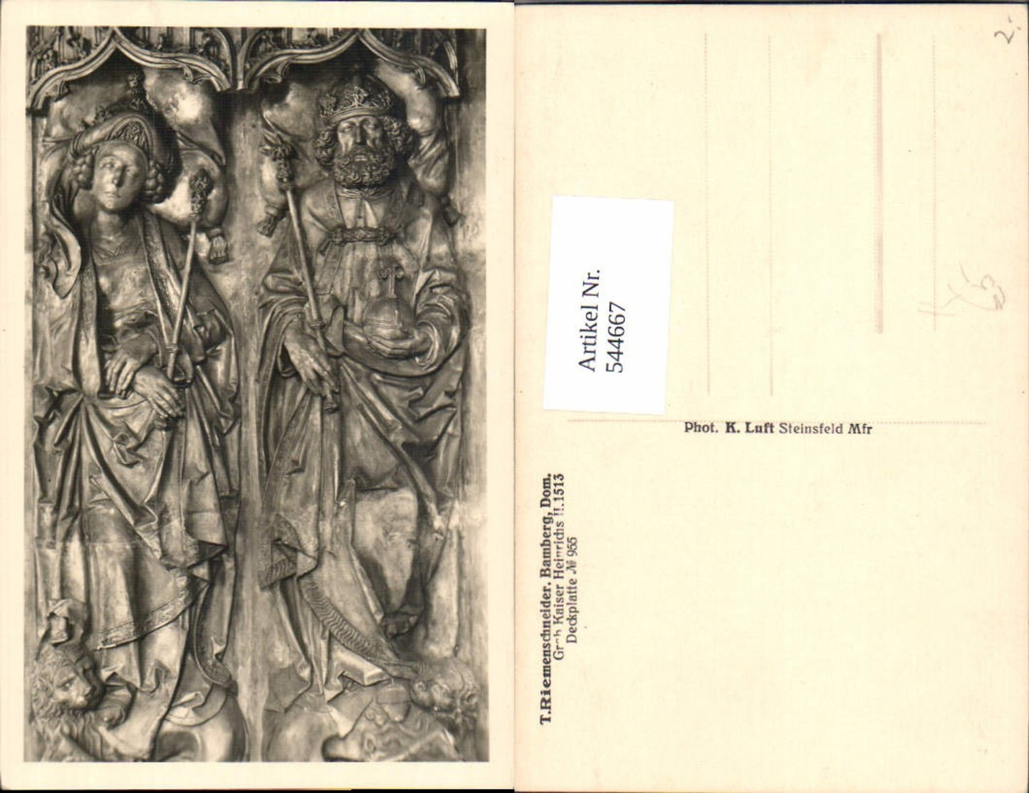 544667,Bamberg T. Riemenschneider Dom Grab Kaiser Heinrichs