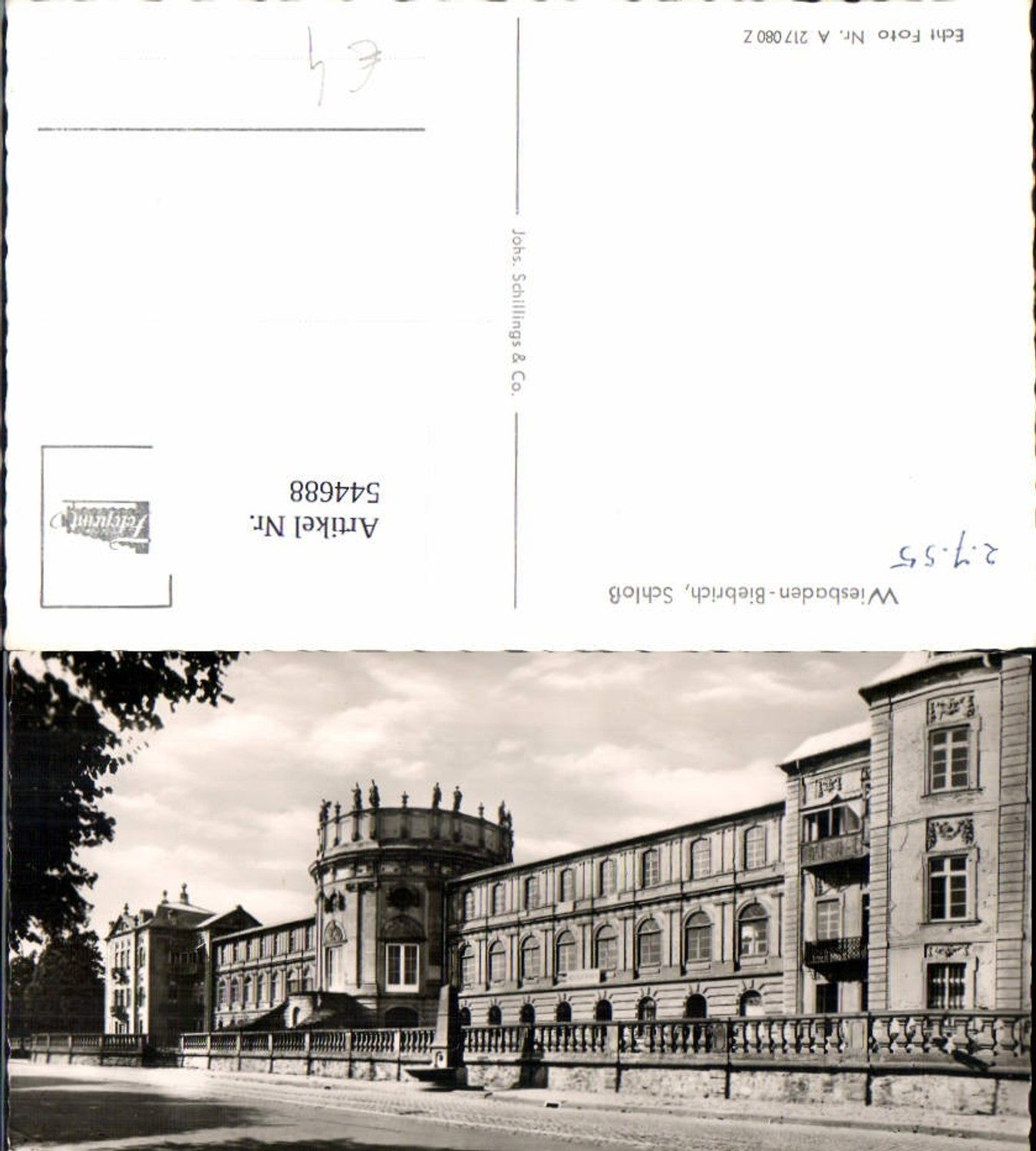 544688,Wiesbaden Feldpost 1916 Bismarck Denkmal