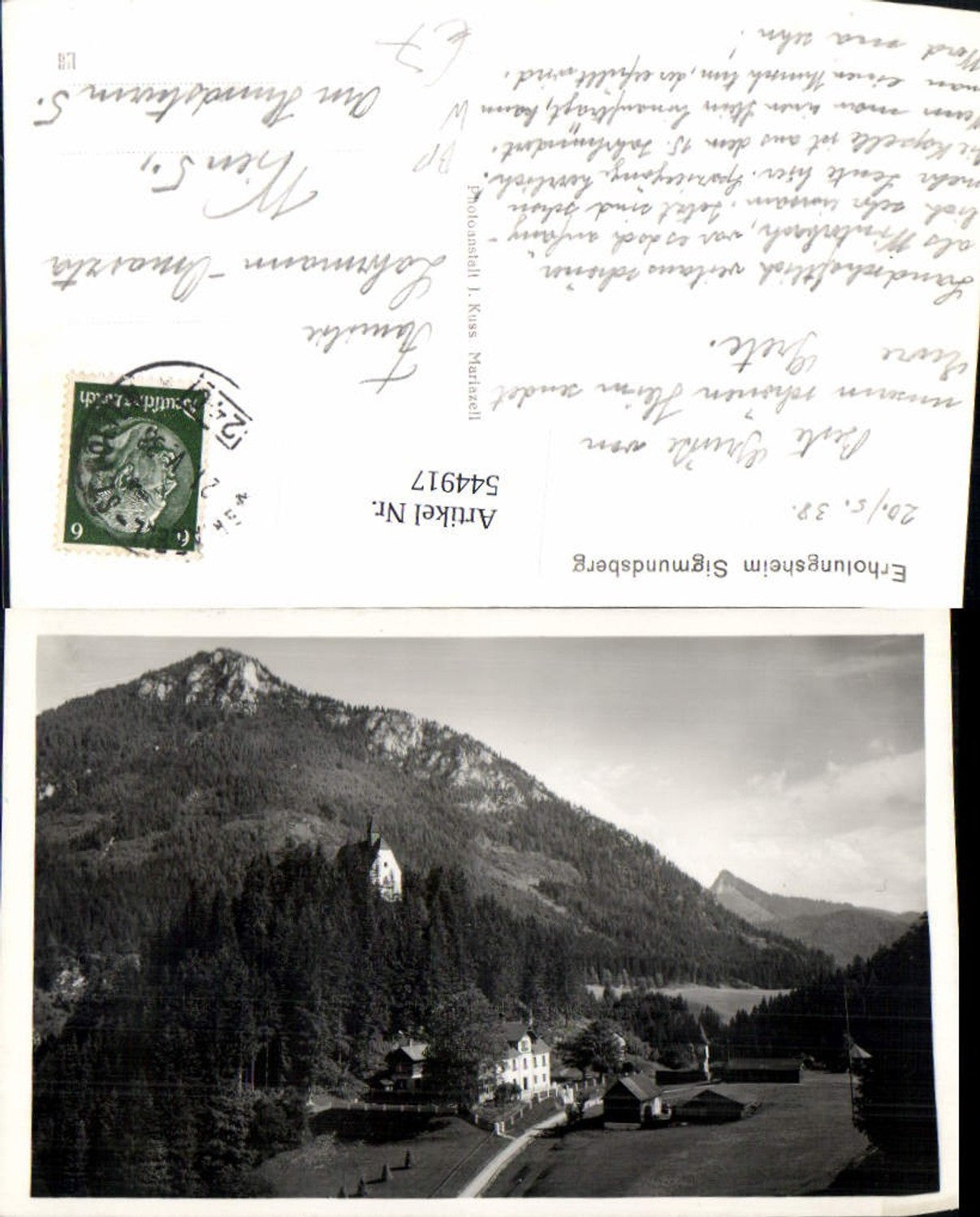 544917,Sigmundsberg bei Mariazell Maria Zell Bahnpost Zug 240