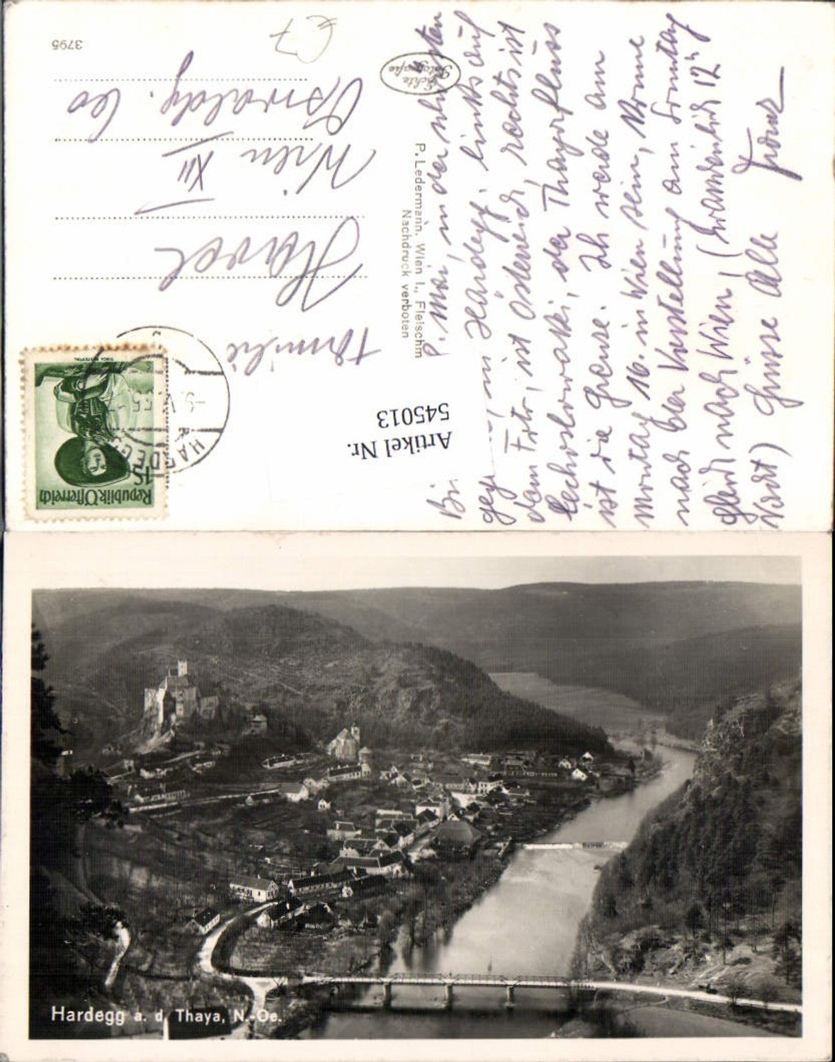 545013,Foto-AK Hardegg an der Thaya